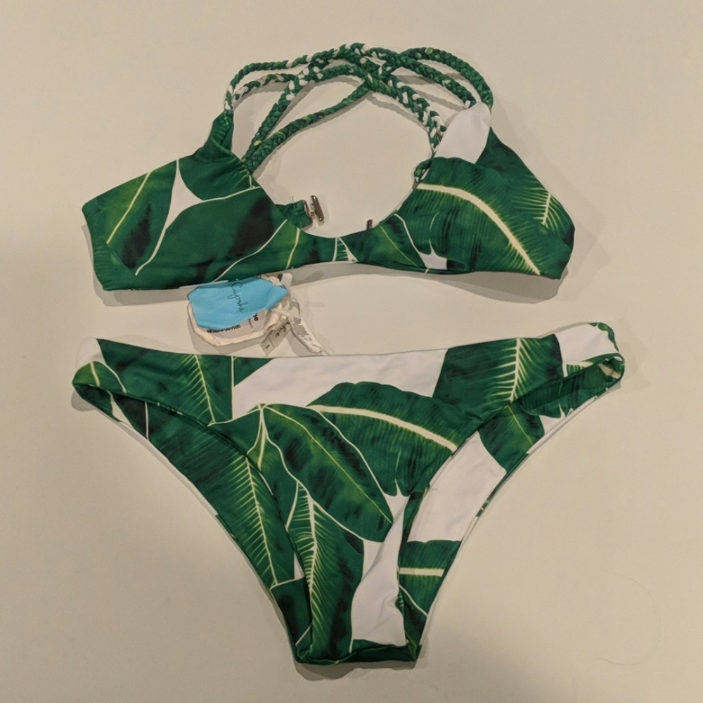 CupShe Palm Print Bikini